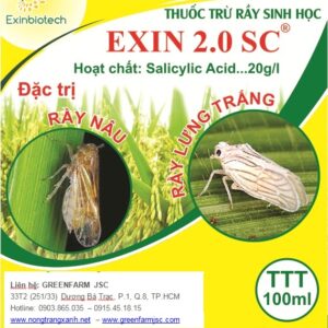 THUỐC TRỪ RẦY VÀ CÔN TRÙNG CHÍCH HÚT EXIN 2.0 SC