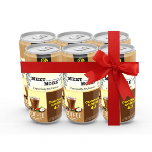 CÀ PHÊ LON MEET MORE VỊ DỪA (LỐC 6 LON)