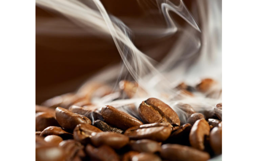 Trái cà phê chín được chế biến theo phương pháp mật ong (honey process)